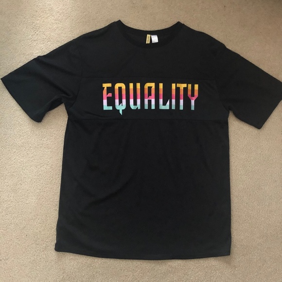 H&M Tops - H&M Equality Mesh Pride Jersey Shirt Size Large
